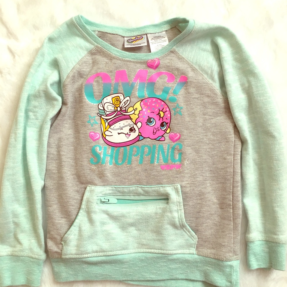 2 Shopkins shirts ! Size 7/8 little girls!!!